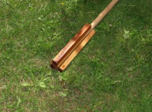 Wooden paddle for hand stirring