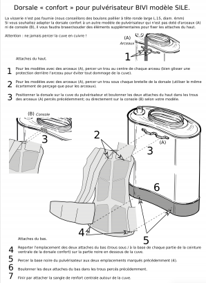 Dorsale confort : notice d'installation