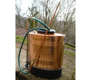 Copper Backpack Sprayer - brass piston system